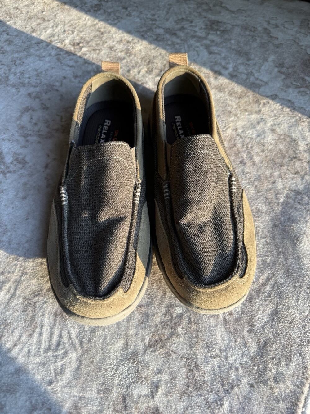 Skechers Superior Milford Men’s 11 Extra Wide Brown Slip On Memory Foam 64365EWW